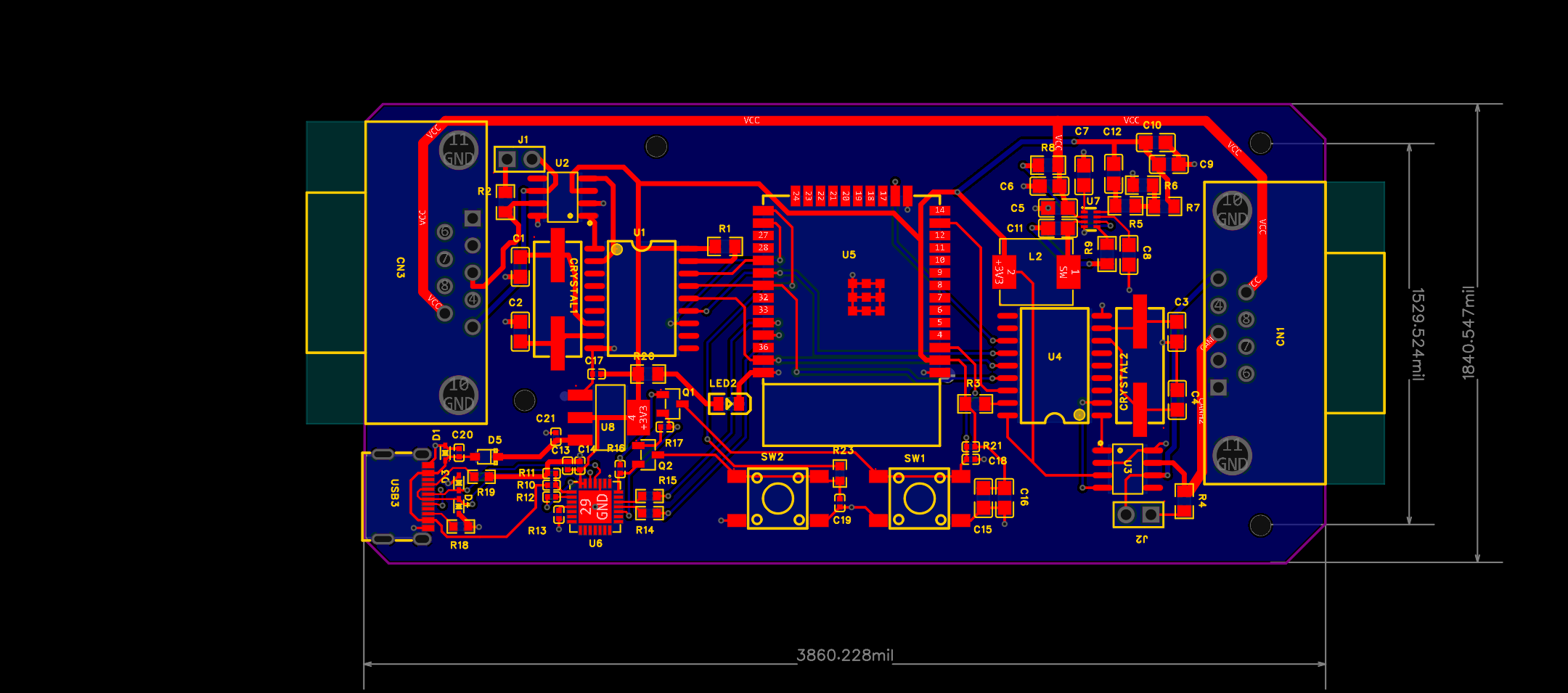 CAN Bus Module PCB layout
