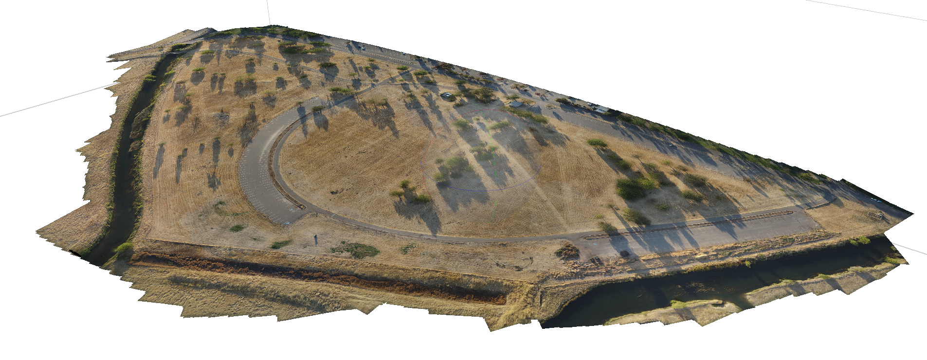Merced Lake baseball field photogrammetry model preview