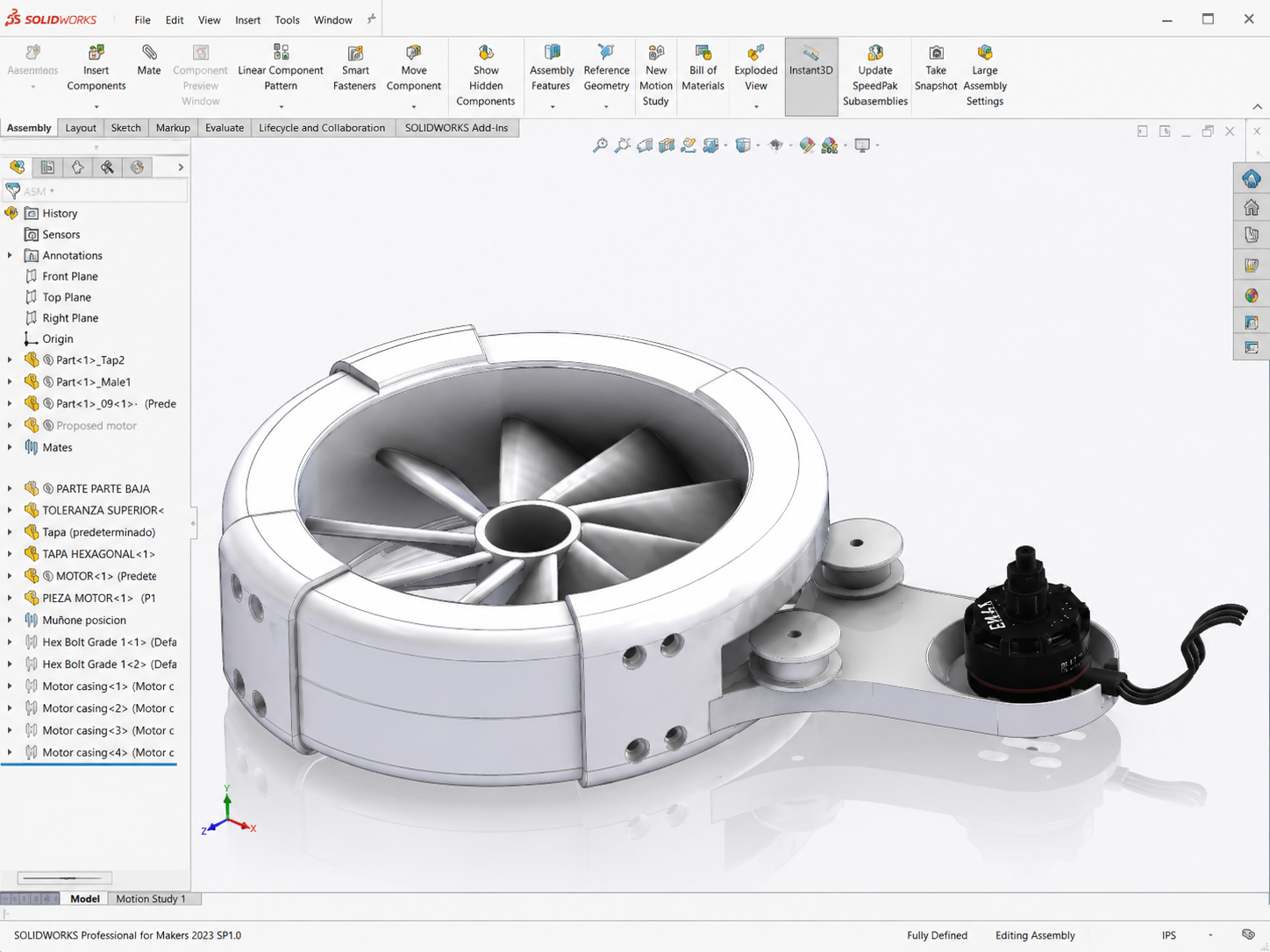 Propulsion concept CAD model image