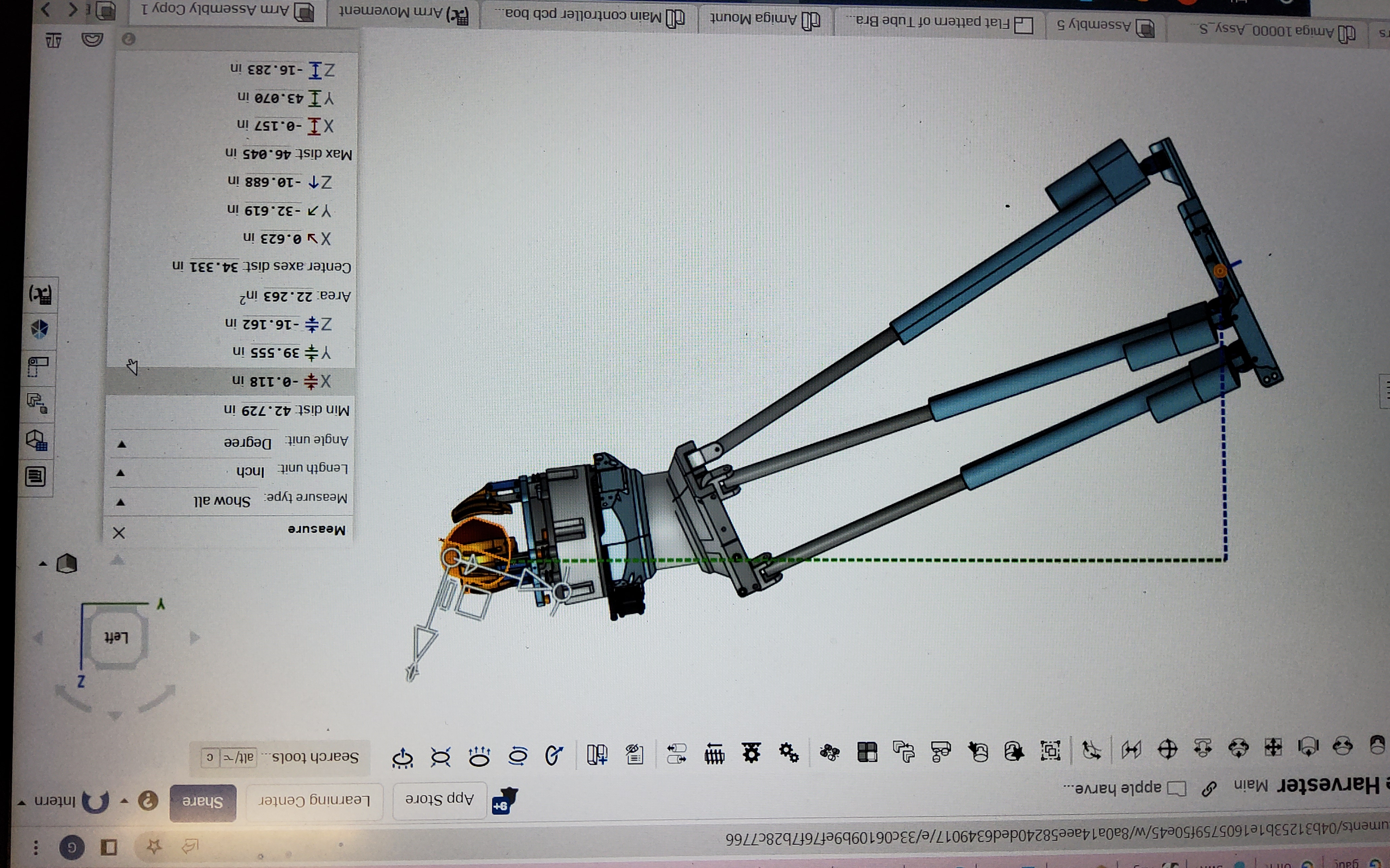 Apple harvesting system project image