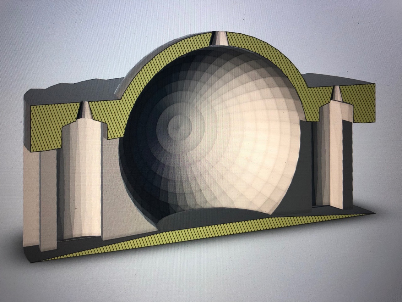 Architectural 3D modeling detail image